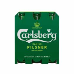 Cerveza Carlsberg pack de 6 botellas de 25 cl.