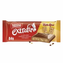 Chocolate con leche relleno de cremoso con galleta Nestlé Extrafino Tostarica 84 g.