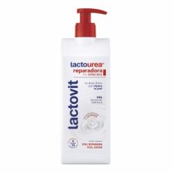 Leche corporal reparadora lactourea para piel muy seca Lactovit 400 ml.