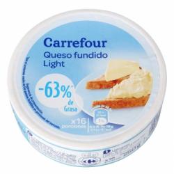 Queso fundido Light porciones 16 ud. Carrefour 250 g.