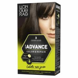 Tinte de cabello permanente tono 3 castaño oscuro Llongueras Color Advance 1 ud.