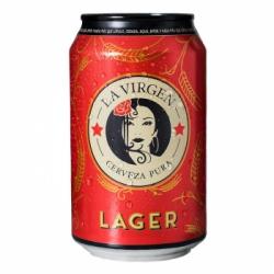 Cerveza La Virgen Lager lata 33 cl.