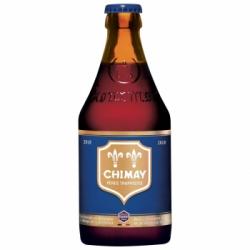 Cerveza tostada azul Chimay belga trapense botella 33 cl.