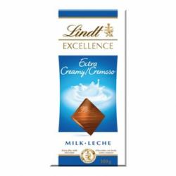 Chocolate con leche extra cremoso Lindt Excellence 100 g.