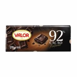 Chocolate negro 92% Valor sin gluten 170 g.