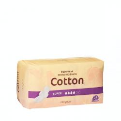 Compresa con alas super Deliplus Cotton Paquete 1 ud