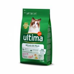 Pienso sabor pavo para gato control de bola de pelo Ultima 1,5 kg
