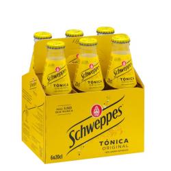 Tónica original Schweppes 6 botellines X 200 ml