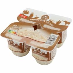 Arroz con leche Carrefour pack de 4 unidades de 115 g.