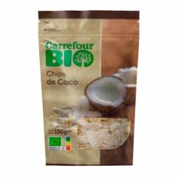 Chips de coco ecológicos Carrefour Bio doy pack 150 g.