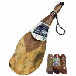 Lote de Paleta de Cebo Ibérica 50% Raza Ibérica Carrefour El Mercado + Embutidos Ibéricos