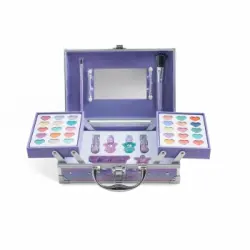 Maletín Martinelia: sombras de ojos, bálsamo labial, esmaltes de uñas 2 ud. pintalabios 2 ud, separador 1 ud, aplicador 2 ud y brochas 2 ud.