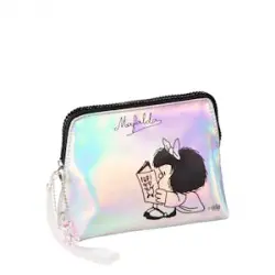 Neceser plateado pequeño Mafalda  1 ud