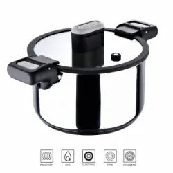 Olla Baja Presión Acero Inoxidable MASTERPRO Smart 6l