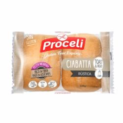 Pan chapata rústico Proceli sin gluten, sin lactosa y sin aceite de palma pack de 2 unidades de 60 g.