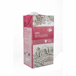 Vino rosado joven tempranillo Carrefour Vendimia Seleccionada V.T. Extremadura 1 l.