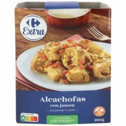 Alcachofas con jamón Extra Carrefour sin gluten 260 g.