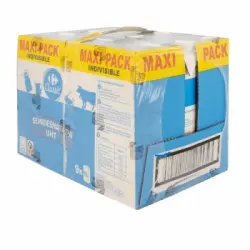Leche semidesnatada Carrefour pack de 9 briks de 1 l.
