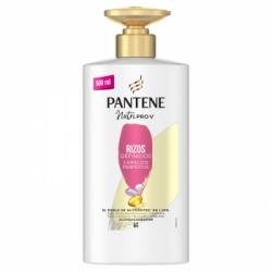 Acondicionador rizos definidos doble de nutrientes con 1 solo uso para rizos encrespados Nutri Pro-V Pantene 500 ml.