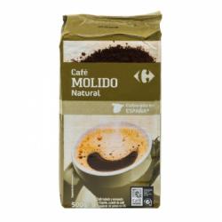 Café molido natural Carrefour 500 g.