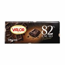 Chocolate negro 82% Valor sin gluten 170 g.
