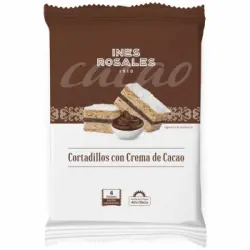 Cortadillos con crema de cacao Inés Rosales 144 g.
