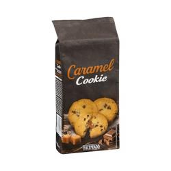 Galletas Cookie Caramel Hacendado rellenas de caramelo y chocolate negro Paquete 0.2 kg