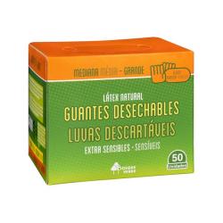 Guantes de látex TSL talla mediana-grande Caja 1 ud