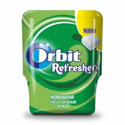 Chicles de hierbabuena sin azúcar Refreshers Orbit 67 g.