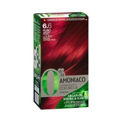 Coloración permanente 0% amoníaco Deliplus 6.6 rubio oscuro rojizo Caja 1 ud