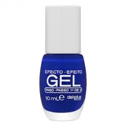 Laca de uñas efecto gel Deliplus 242 Azul tinta  1 ud