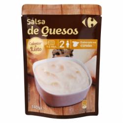 Salsa de quesos Carrefour sobre 140 g.