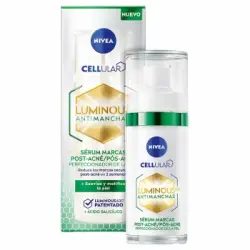 Sérum anti marcas post-acné Cellular Luminous 630 Antimanchas Nivea 30 ml.