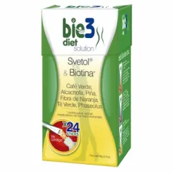 Solución para dieta Svetol & Biotina Bie3 sin gluten sin lactosa 24 ud.