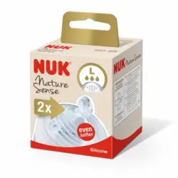 Tetina de silicona L Nature Sense Nuk 2 ud.