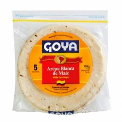 Arepa de maíz blanco Goya 450 g.