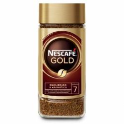 Café soluble molido tueste natural 100% arábica Nescafé Gold 100 g.