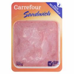 Fiambre de cerdo cocido en lonchas Carrefour sin gluten 300 g