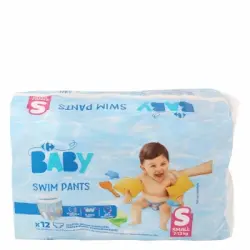 Pañales Bañador Carrefour Baby Small Talla 4 (7-13 kg) 12 uds