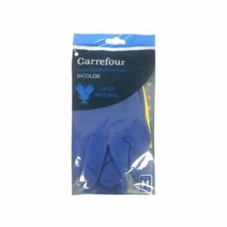 2 Guantes reforzados de Látex Carrefour M - Bicolor