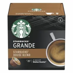 Café house blend en cápsulas Starbucks compatible con Dolce Gusto 12 unidades de 10 g.