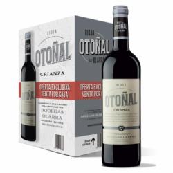 Caja de 6 botellas de vino tinto crianza Otoñal D.O. Ca. Rioja 75 cl.