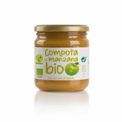 Compota de manzana sin azúcar añadido ecológica Ëkolo Bio 350 g.