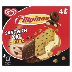 Cornetto Sandwich Filipinos Negros Heartbrand 4 ud.