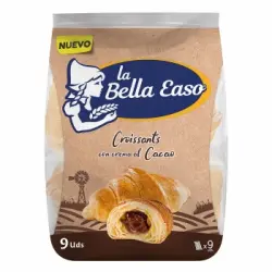 Croissants con crema al cacao La Bella Easo 9 ud.