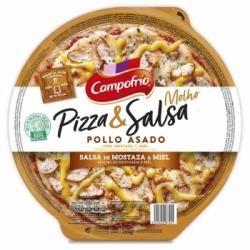 Pizza de pollo asado con salsa de miel y mostaza Pizza & Salsa Campofrío 355 g.