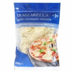 Queso rallado mozzarella Carrefour 200 g.