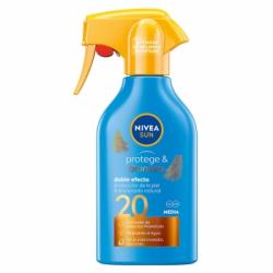 Spray protector solar FP20 Protege & Broncea Nivea Sun 270 ml.