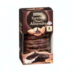 Tortitas de turrón de almendra con chocolate Hacendado calidad suprema Caja 0.21 kg
