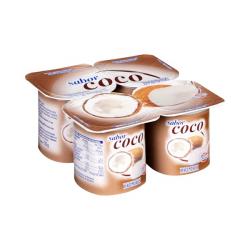 Yogur sabor coco Hacendado 4 ud. X 0.125 kg